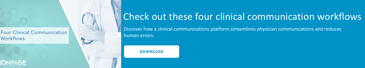 Four clinical communication workflows