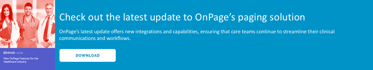 OnPage's new healthcare features
