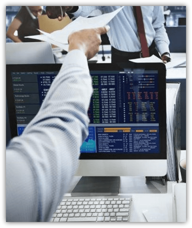 Security operations professional using their desktop