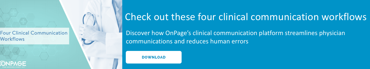 Four Clinical Communication Workflows